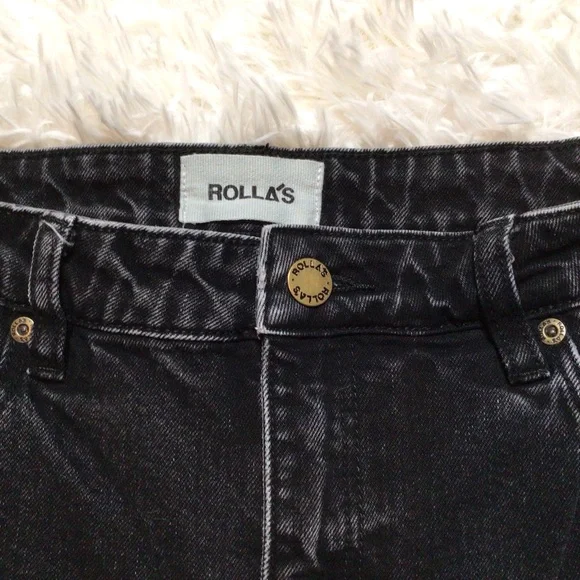 ROLLA’S Original Straight 27 Black Peachy Booty Butt Pockets Sexy Aussie S Petit - Picture 6 of 14